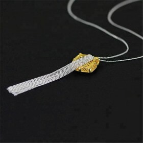 New-Fashion-Heart-Tassel-Silver-ladies-necklace (3)